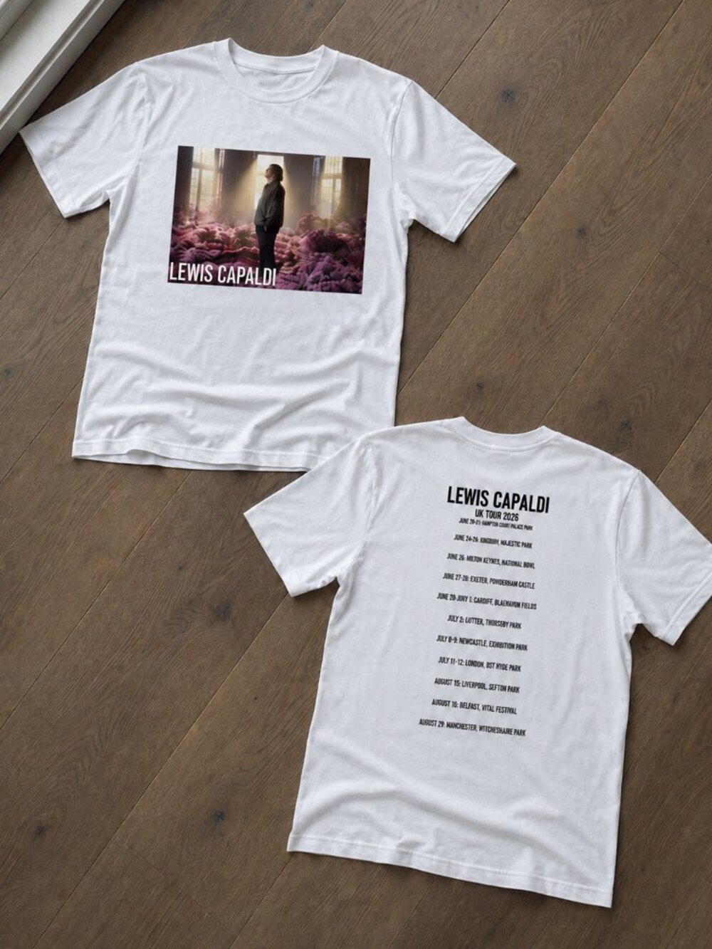Lewis Capaldi 2026 World Tour T-Shirt Concert Tee Unisex Fan Merch Top Reprint